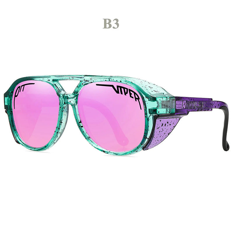 防风UV400毒蛇摩托车太阳镜