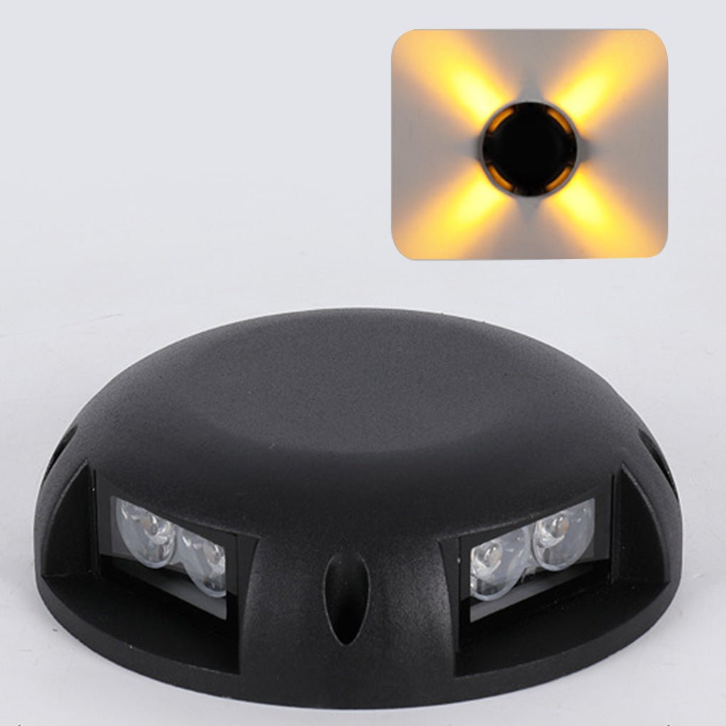 מנורות LED דו-קרן למדרגות Crown - גופי תאורה מודרניים לדק חיצוני