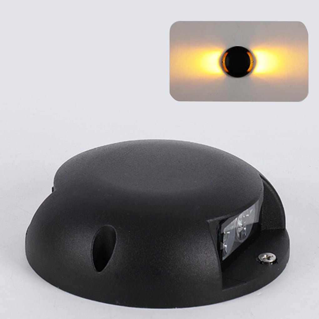 מנורות LED דו-קרן למדרגות Crown - גופי תאורה מודרניים לדק חיצוני