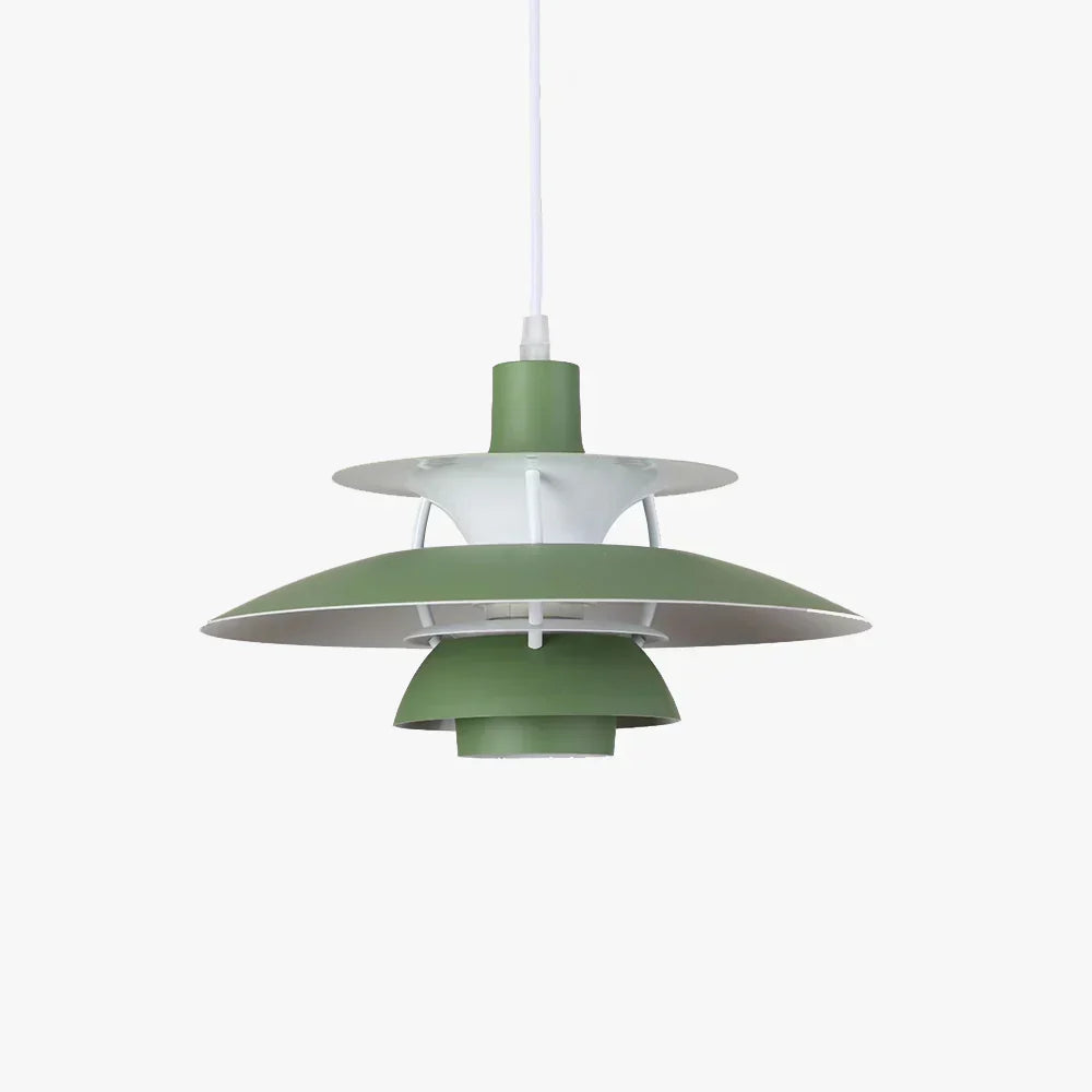 Macaron-pendellampe — metallskjerm i 15 farger, E27, 30–50 cm