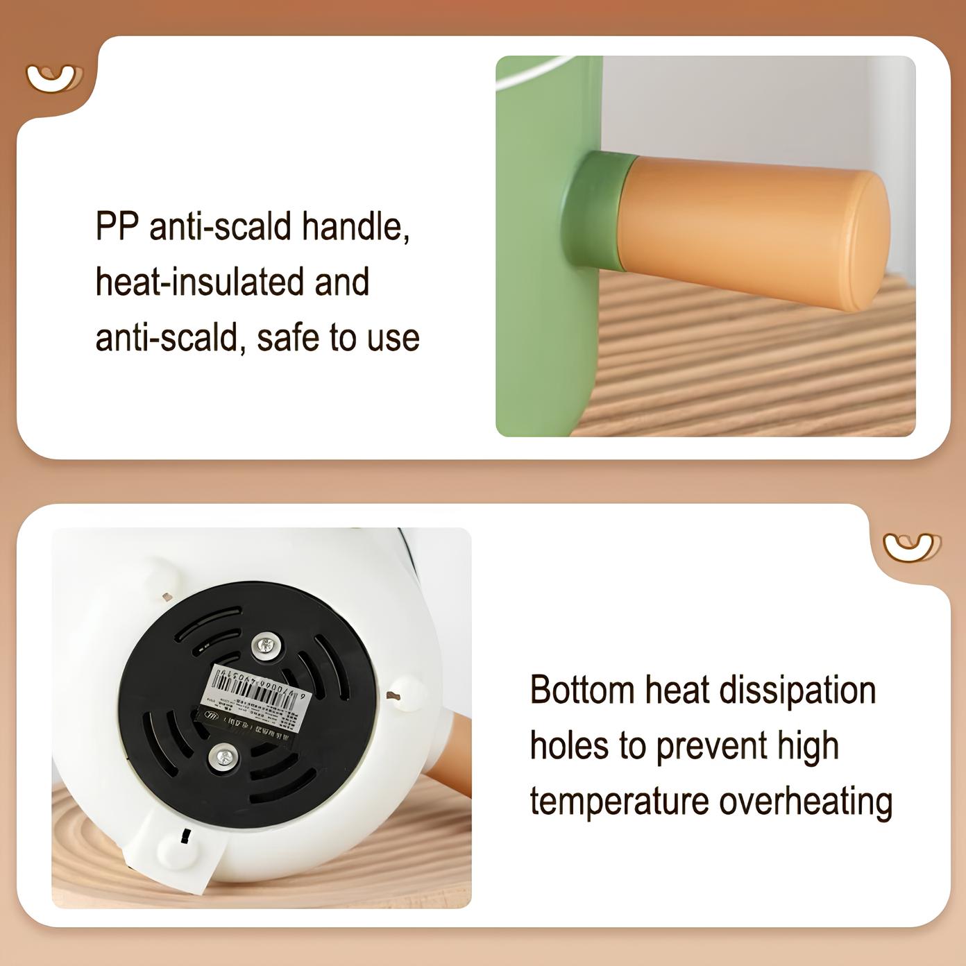 Električni lonac za kuhanje riže s nelepljivim premazom, mini lonac za kuhanje, 220V/110V