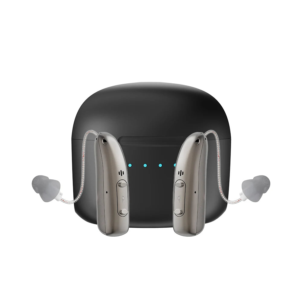 Rechargeable Bluetooth Hearing Aids for Seniors With App Control and Four Sound Modes