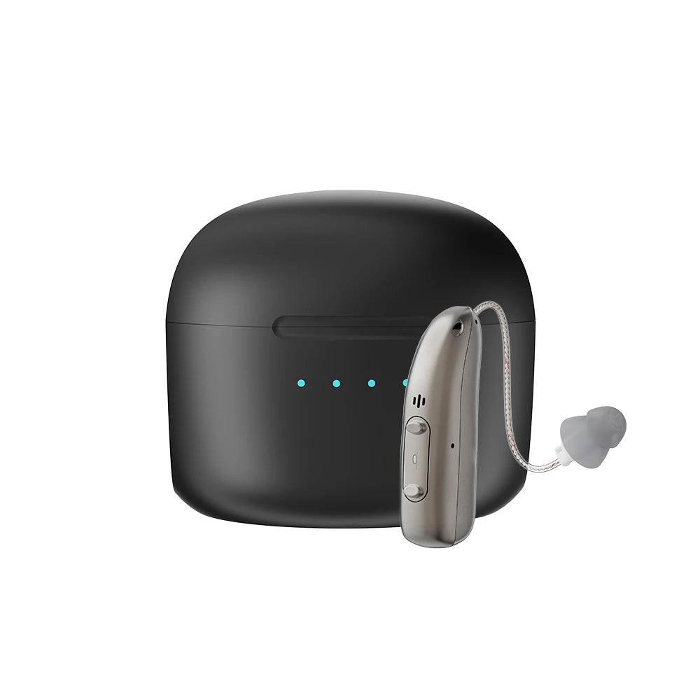 Rechargeable Bluetooth Hearing Aids for Seniors With App Control and Four Sound Modes