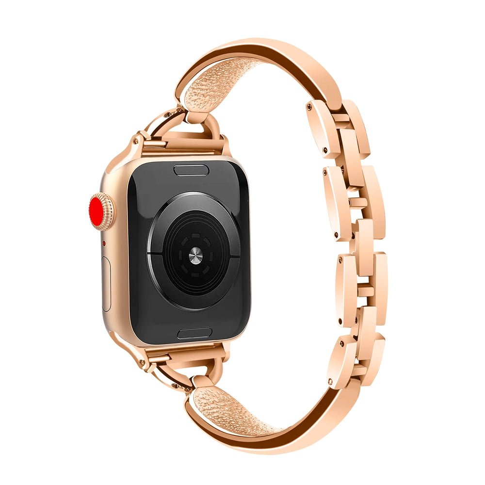 Naisten säteilevä ruostumattomasta teräksestä valmistettu ranneke Apple Watchille