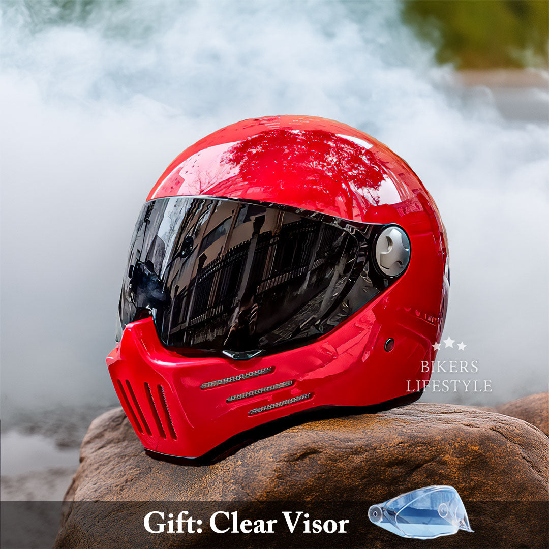ApexTrail Full Face Cruiser Motorcycle Helmet DOT And ECE Approved