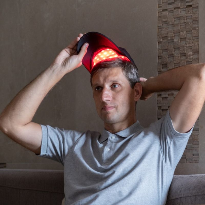 Rode Lichttherapie Hoed Voor Haargroei Thuis Dagelijks Gebruik