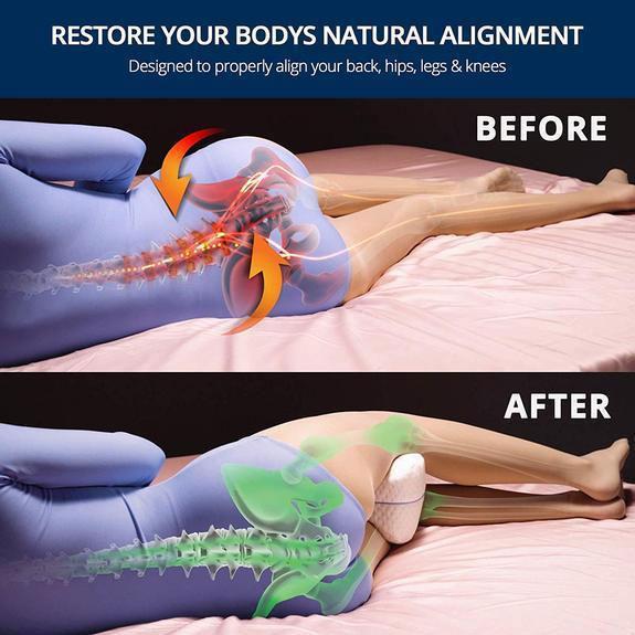 وسادة الركبة الأرثوبيدية من رغوة الذاكرة المبردة لومة ريست | أورنتلي