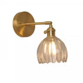 Retro – Nástěnná lampa Skleněný Tulipán s tlačítkem