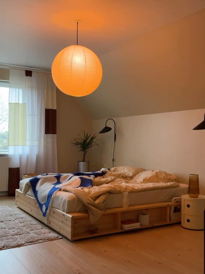 Japanese Handcrafted Washi Paper A Pendant Lamp