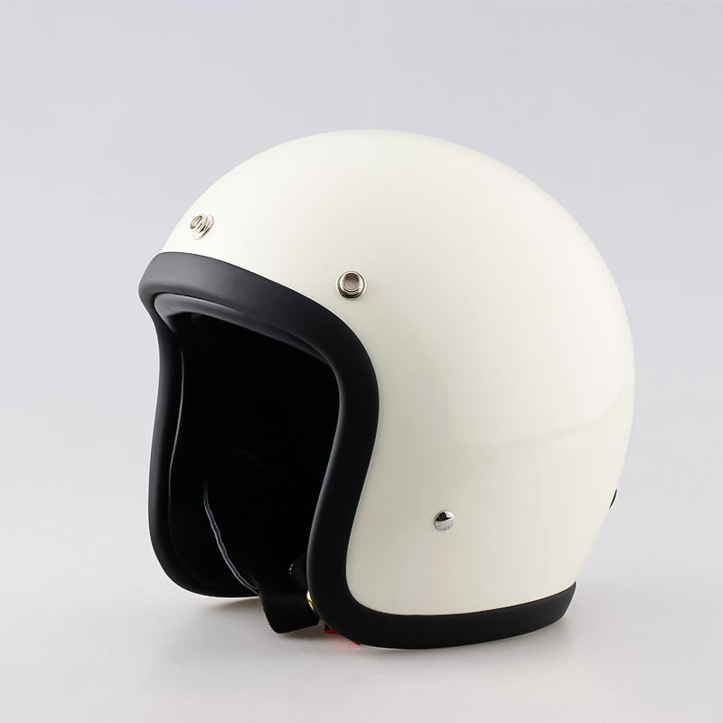 Düşük Profilli Vintage Motosiklet Kaskı - DOT ve ECE Onaylı