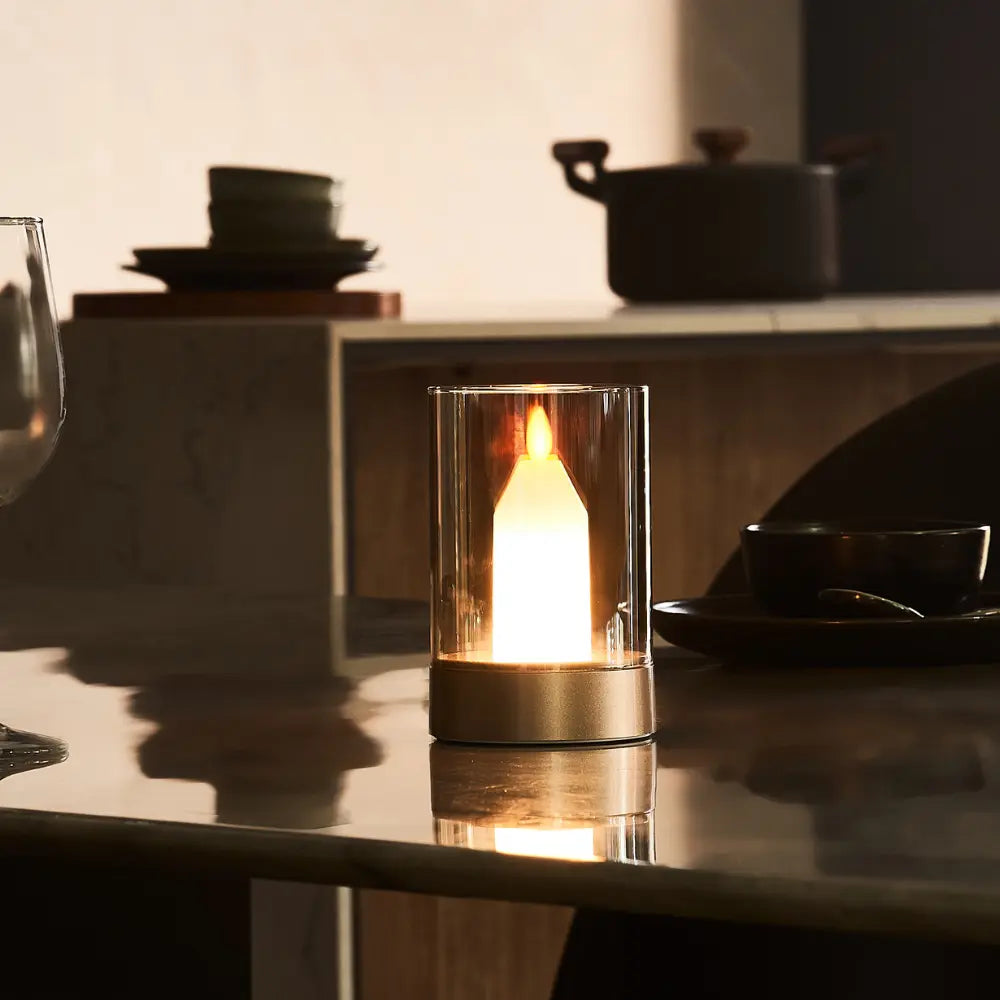 LumaGlow Rechargeable Flameless Ambient Light With Soothing Warm Flicker