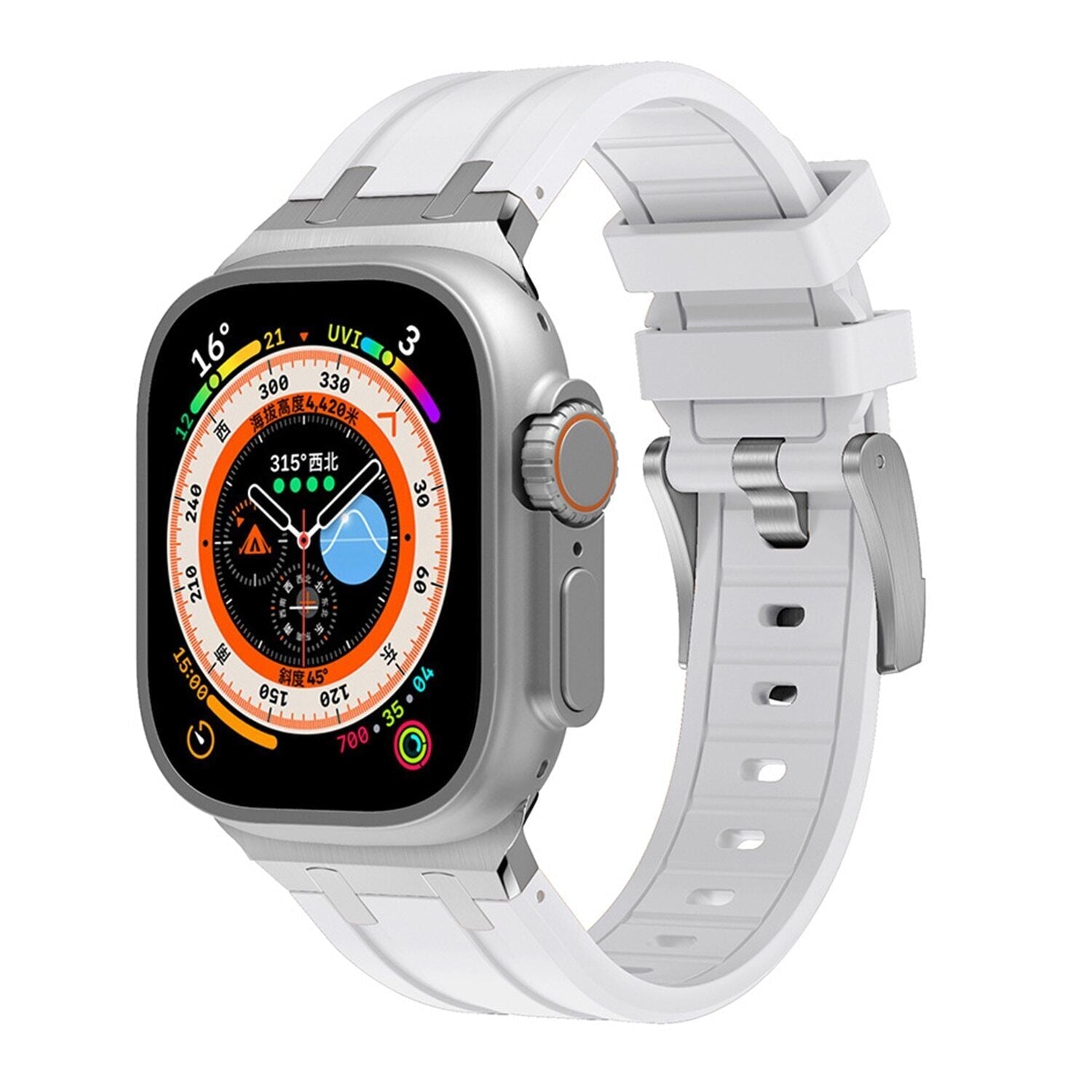 Cinturino in silicone di lusso AP Mod per Apple Watch