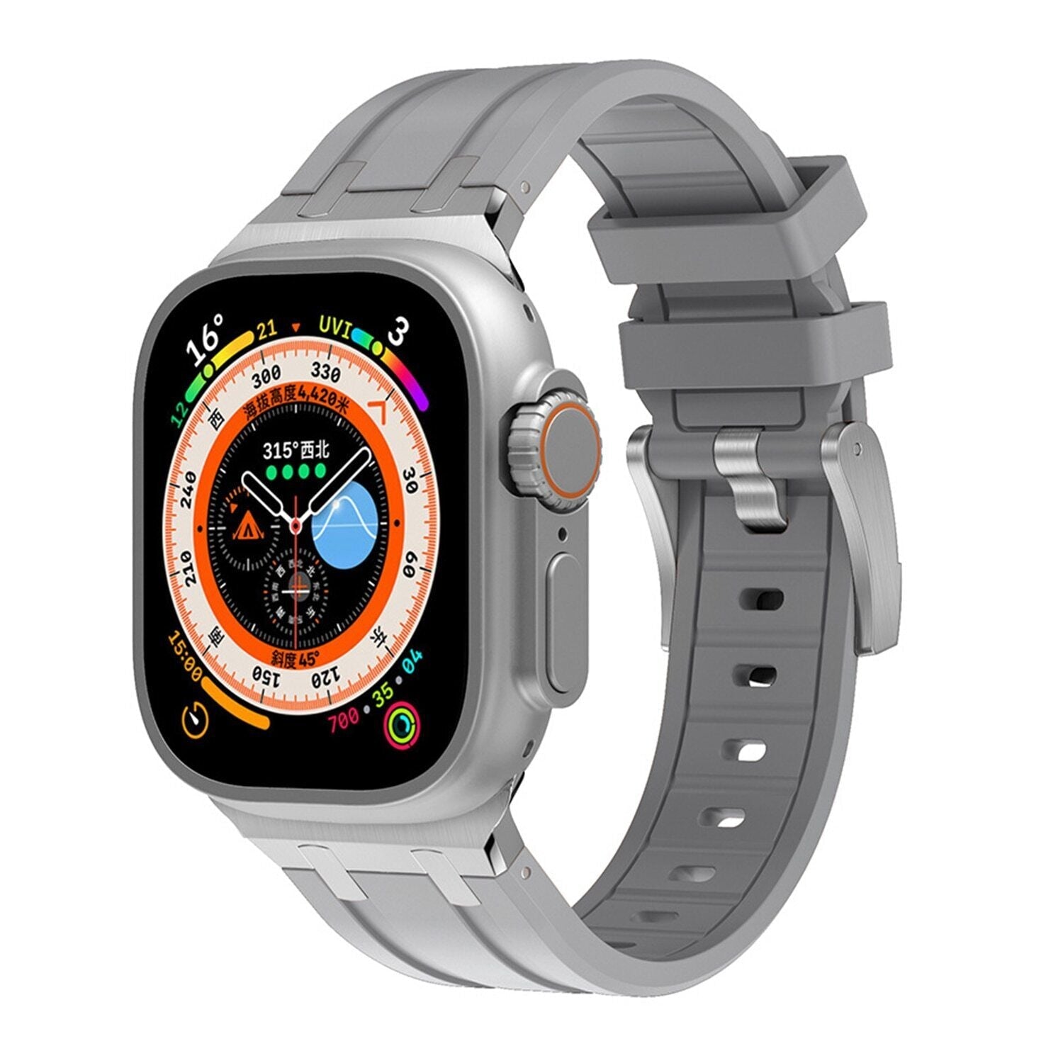 Cinturino in silicone di lusso AP Mod per Apple Watch
