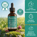 Gouttes liquides pour soutenir le foie - Chardon-Marie, NAC, glutathion et pissenlit