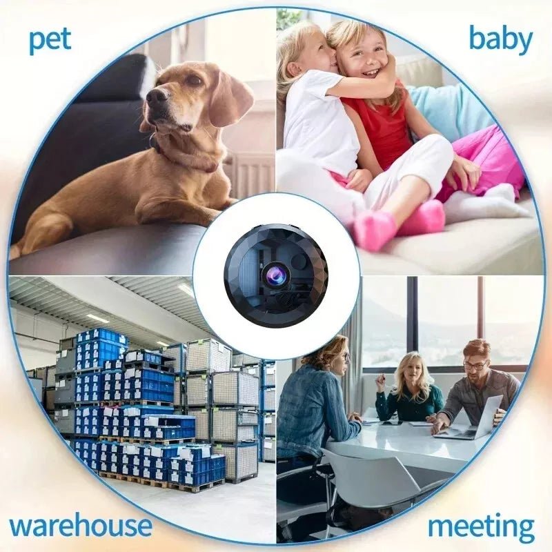 ApexGuard Magnetische Mini-WLAN-Kamera 1080P HD mit Nachtsicht und Bewegungserkennung