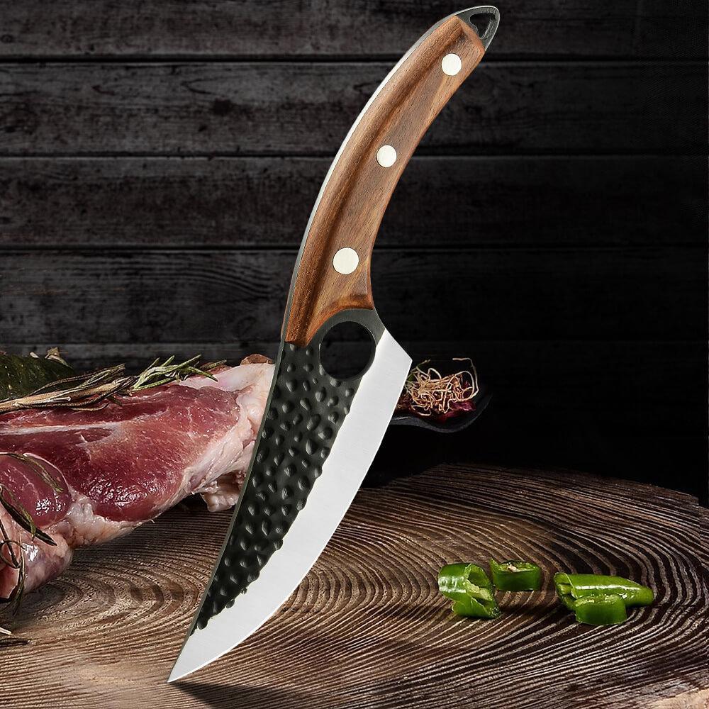 Coltello da cuoco Nova Forge e coltello da disosso forgiato a mano, mannaia da carne da 6 pollici