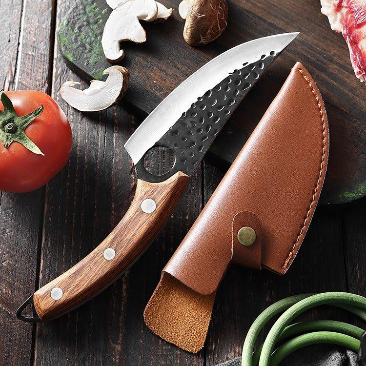 Coltello da cuoco Nova Forge e coltello da disosso forgiato a mano, mannaia da carne da 6 pollici
