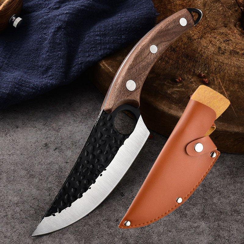 Coltello da cuoco Nova Forge e coltello da disosso forgiato a mano, mannaia da carne da 6 pollici