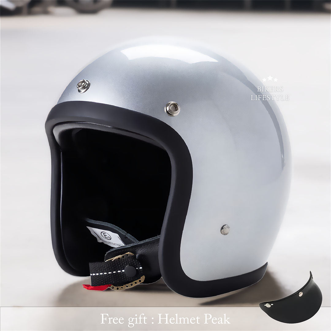 Casque de moto ancien profil bas certifié DOT et ECE