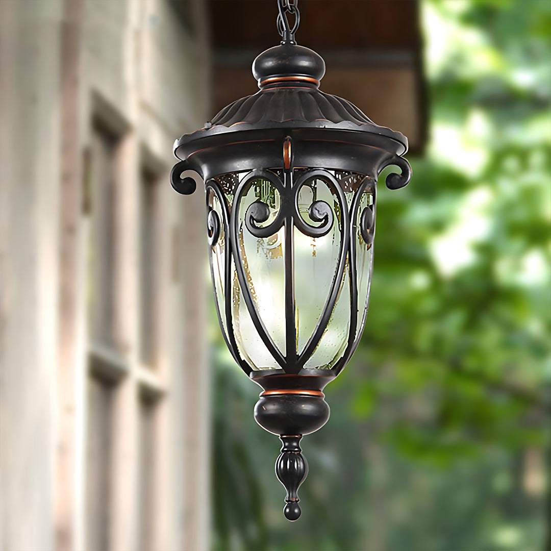 Vandtætte loftlamper i europæisk stil, sorte