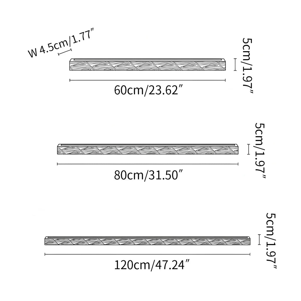 Arlo lineært vegglampe i tre for gang - Orntli