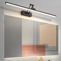 Candeeiro de parede LED para casa de banho — candeeiro metálico, IP44, 40–100 cm