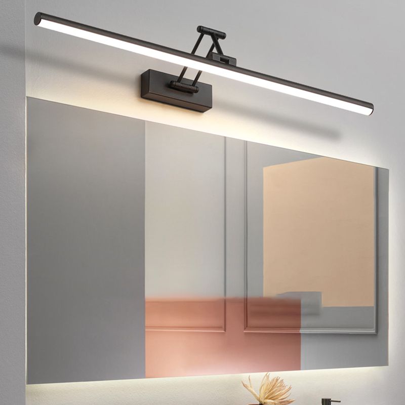 Candeeiro de parede LED para casa de banho — candeeiro metálico, IP44, 40–100 cm