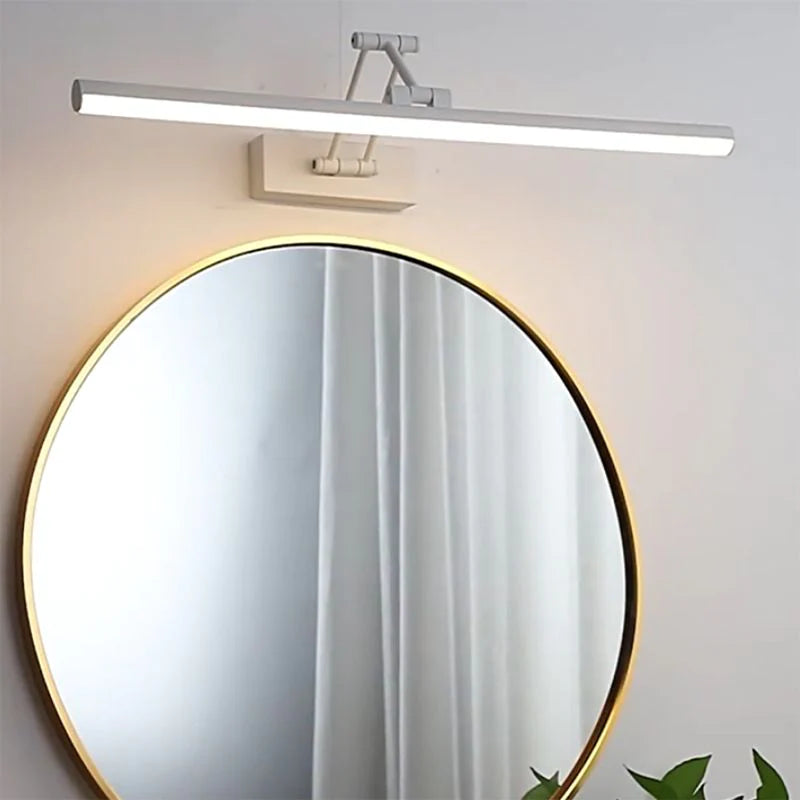 Candeeiro de parede LED para casa de banho — candeeiro metálico, IP44, 40–100 cm