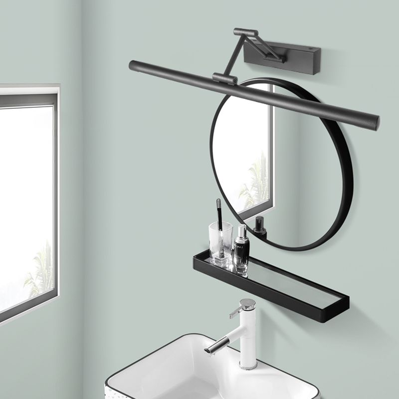 Candeeiro de parede LED para casa de banho — candeeiro metálico, IP44, 40–100 cm