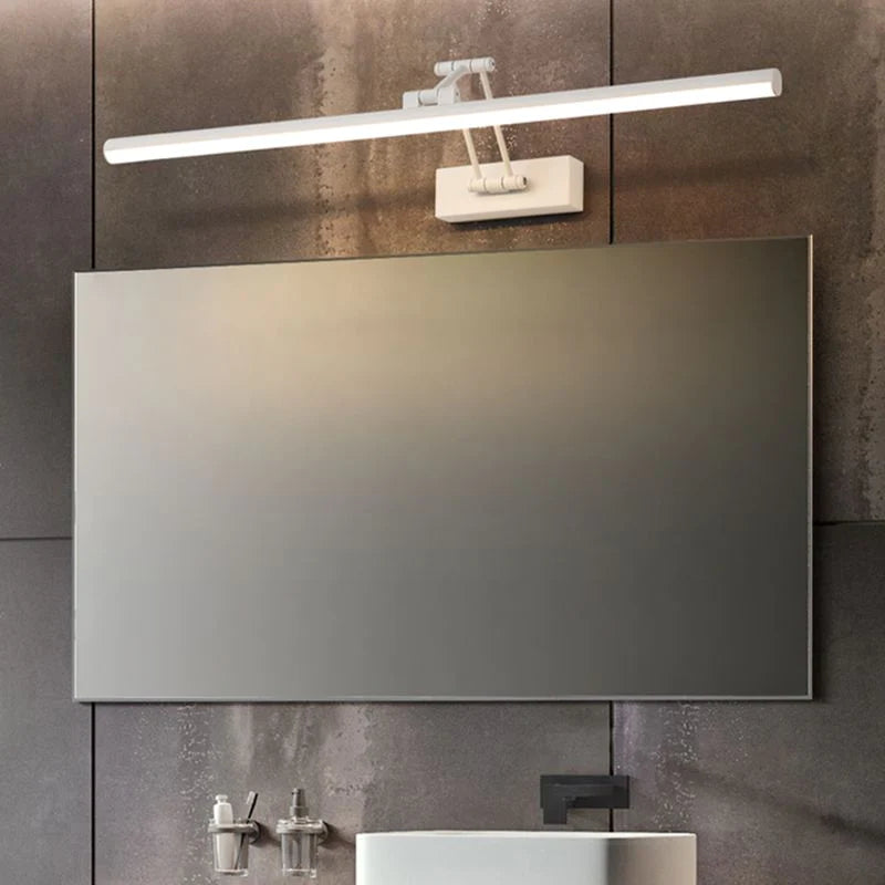 Candeeiro de parede LED para casa de banho — candeeiro metálico, IP44, 40–100 cm