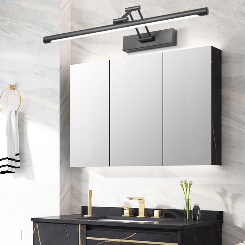 Candeeiro de parede LED para casa de banho — candeeiro metálico, IP44, 40–100 cm