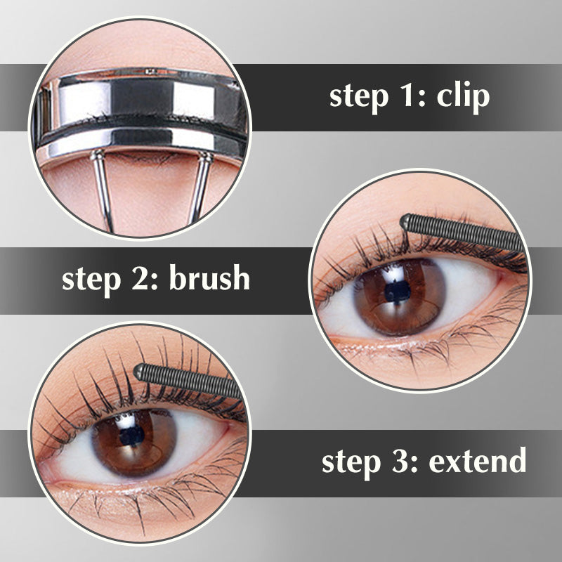 NovaCurl 3D Lockenwickler aus Metall Mascara Wasserfest Lang anhaltend