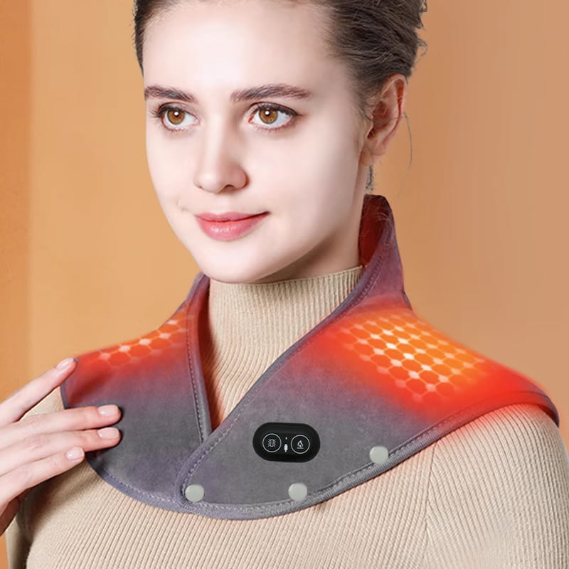 ZenRelief elektrisk värmedyna för nacke och axlar med vibration