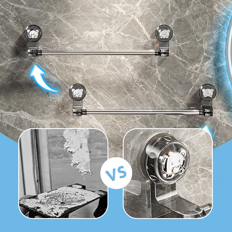 Drill-Free Towel Rack for Organized Bathroom Storage