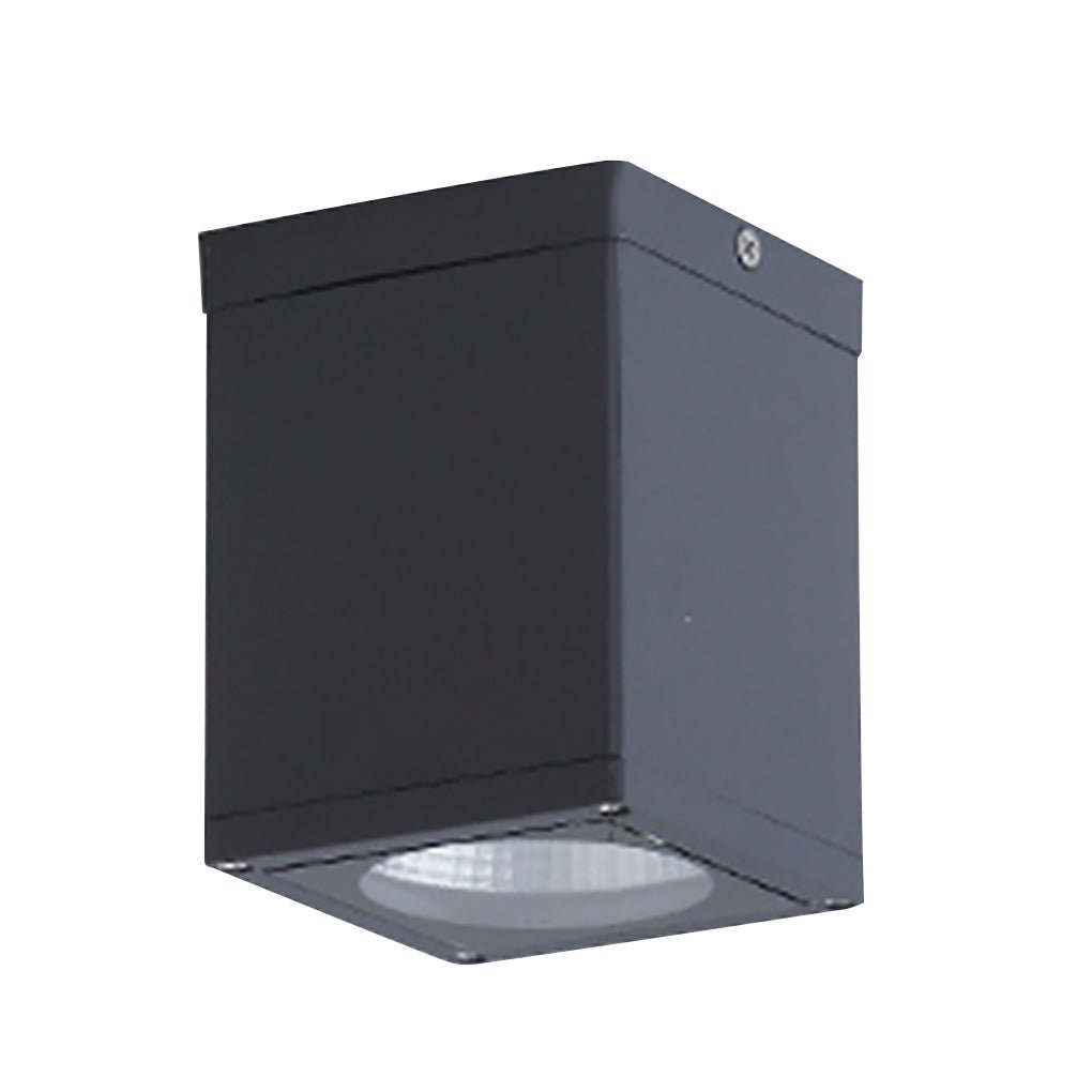 Minimalistické čtvercové voděodolné stropní LED svítidlo — integrovaná montážní deska