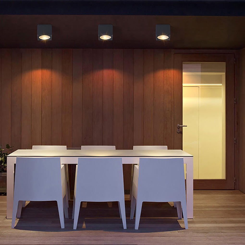 Square LED Waterproof Ceiling Light Downlight for Balcony Entrance Hallway Bedroom - Lamp Outdoor