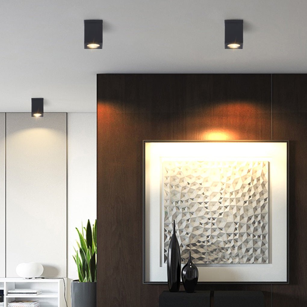 Square LED Waterproof Ceiling Light Downlight for Balcony Entrance Hallway Bedroom - Lamp Outdoor