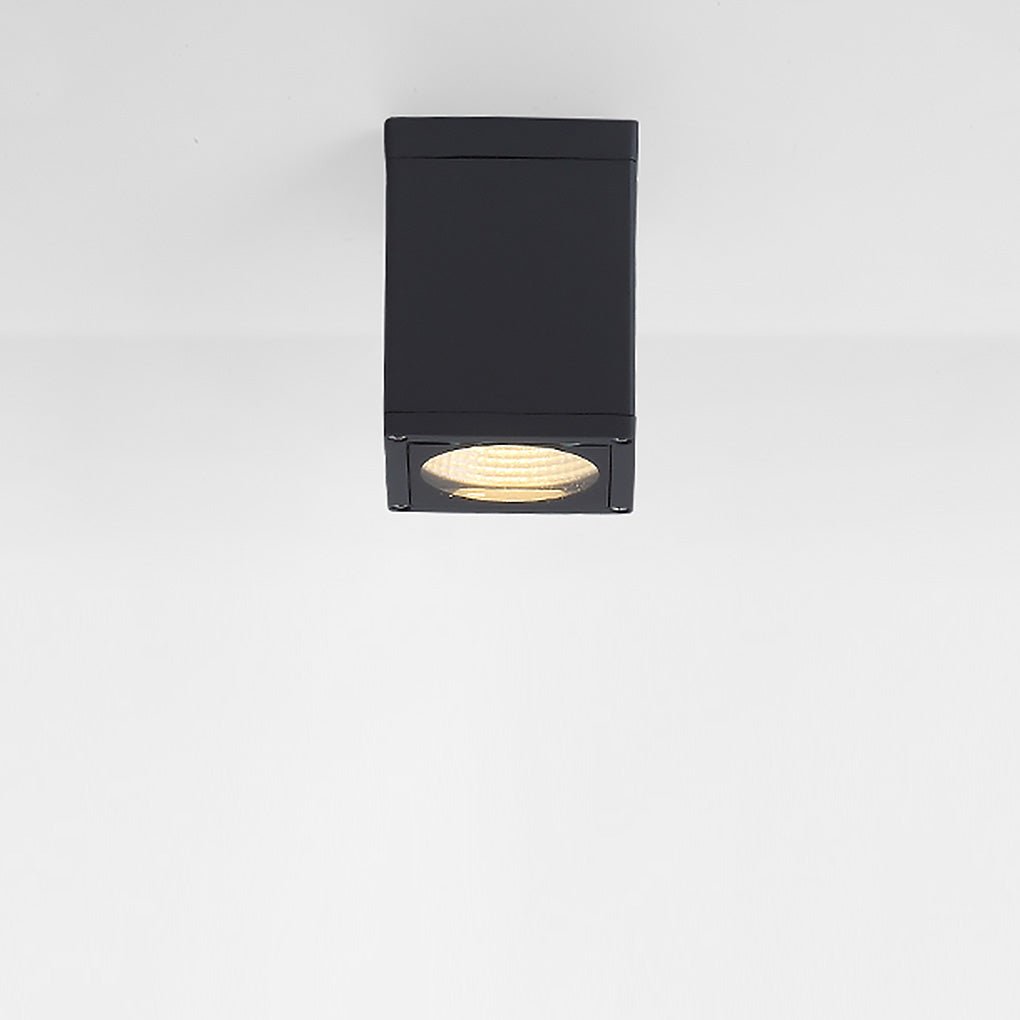 Minimalistické čtvercové voděodolné stropní LED svítidlo — integrovaná montážní deska