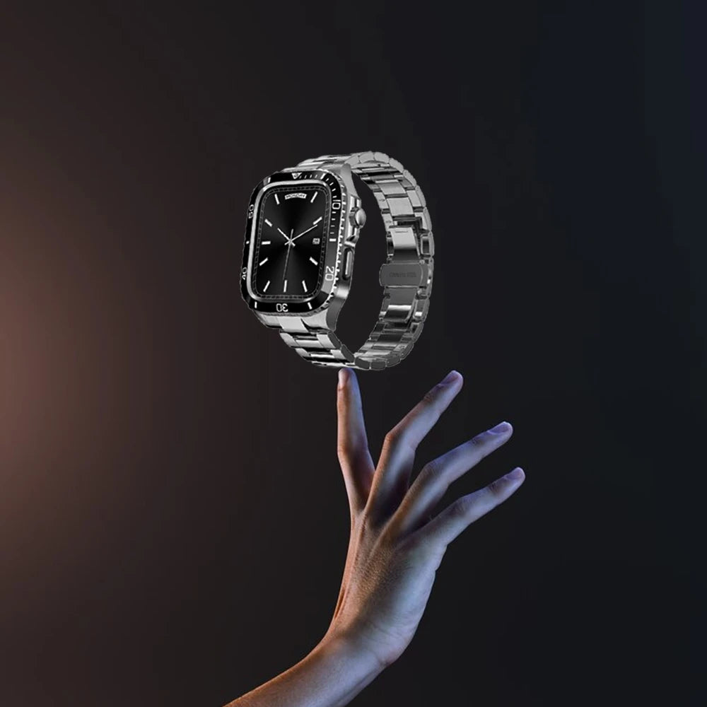 Sarung dan Tali Armor Keluli Tahan Karat untuk Apple Watch