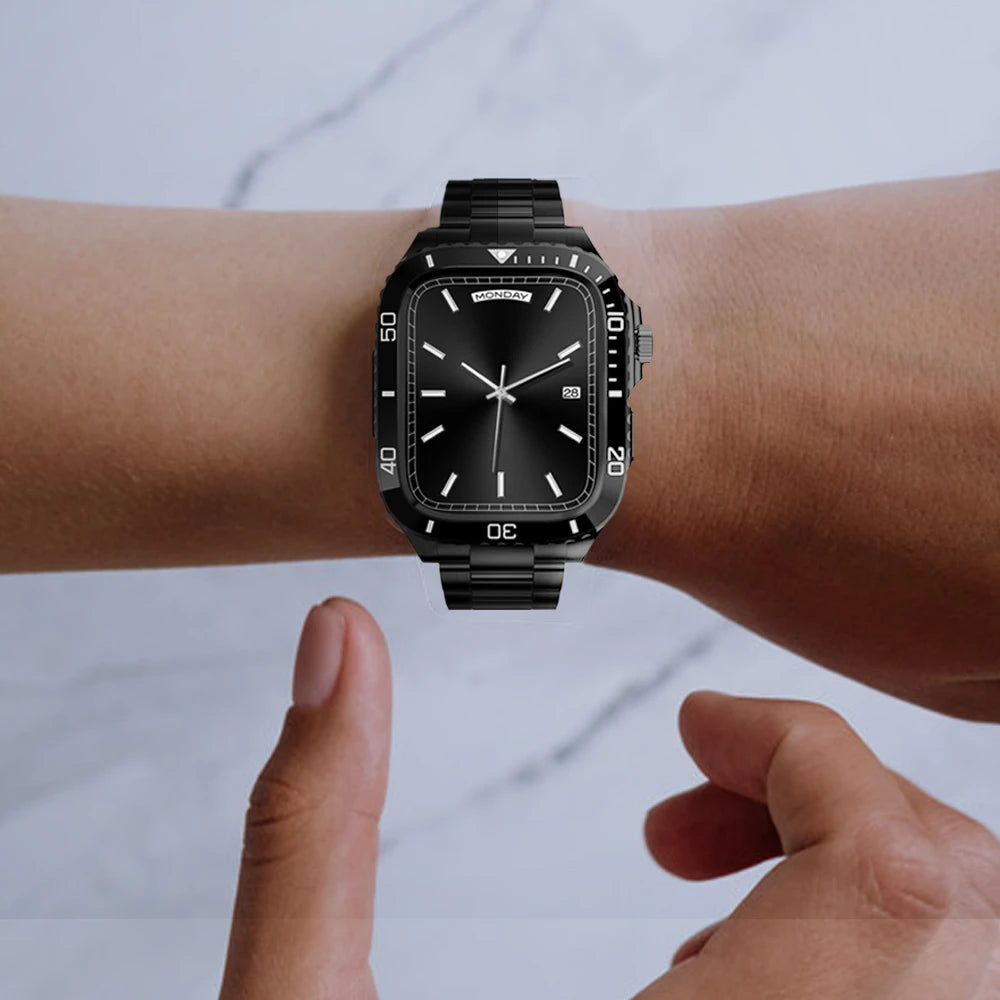 Sarung dan Tali Armor Keluli Tahan Karat untuk Apple Watch