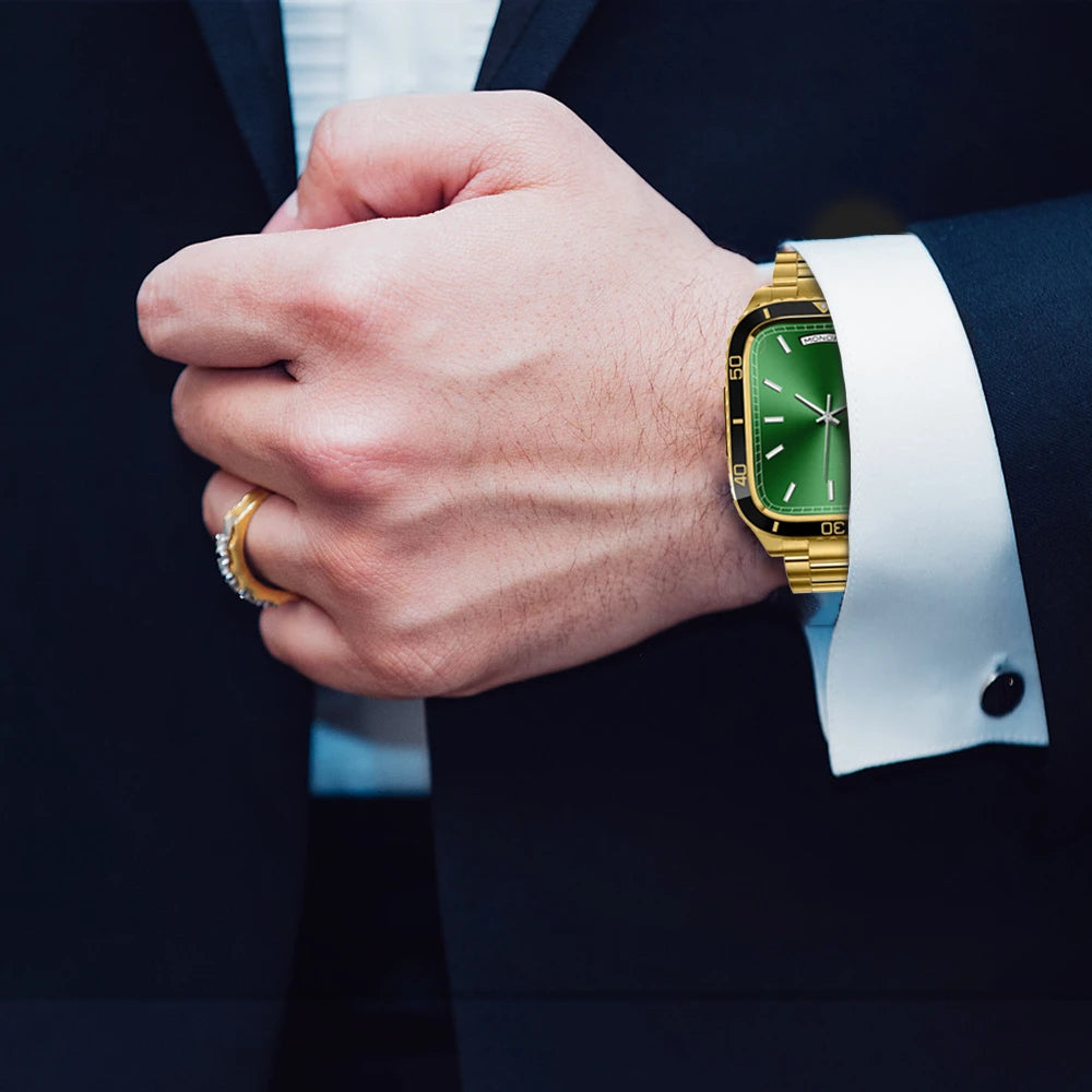 Sarung dan Tali Armor Keluli Tahan Karat untuk Apple Watch
