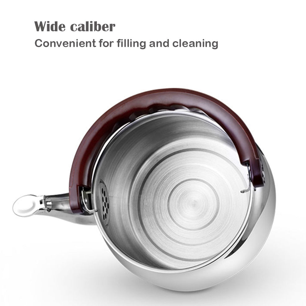 NovaSteel Rostfri Vattenkokare Tjockväggig Visselpanna