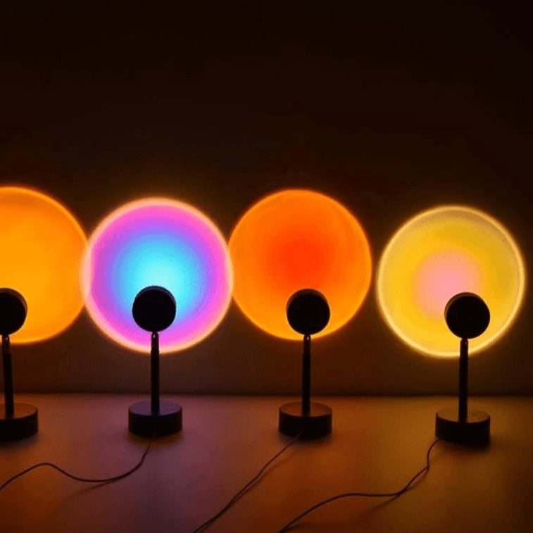 GlowDusk – Lampu Matahari Terbenam dengan Warna dan Sudut Boleh Laras