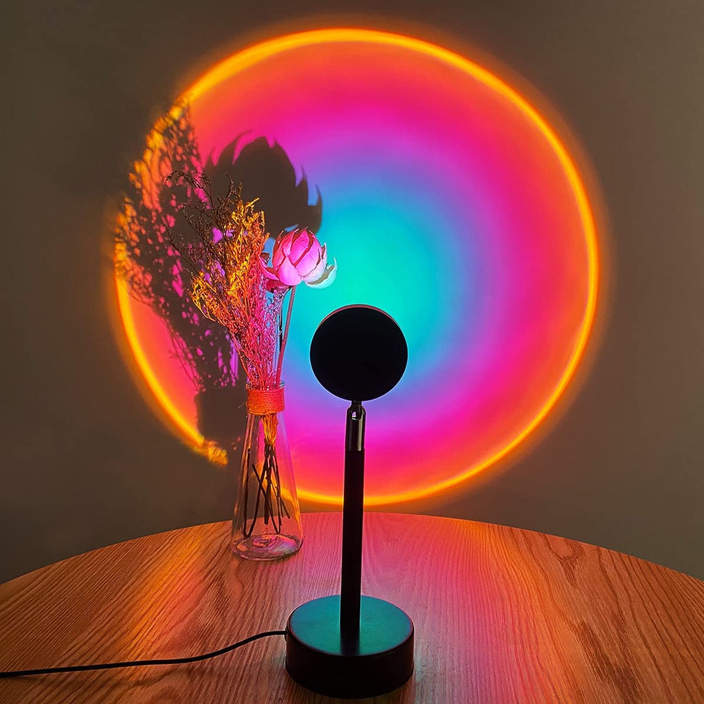 GlowDusk – Lampu Matahari Terbenam dengan Warna dan Sudut Boleh Laras