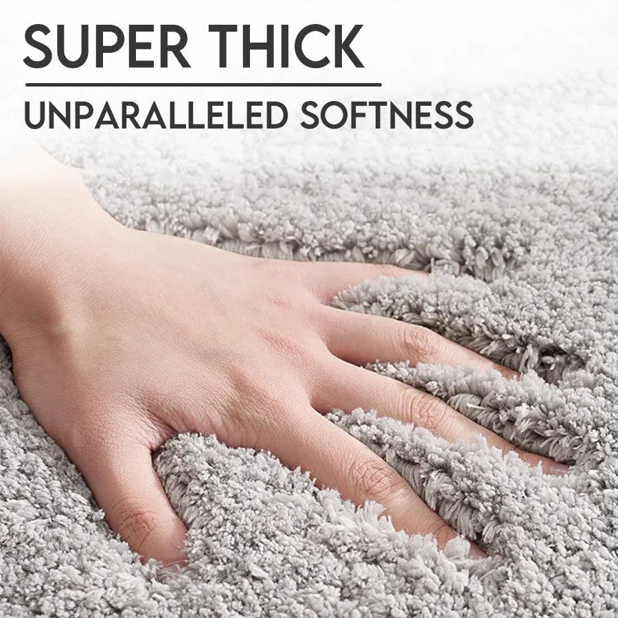 Supertjock lyxig badrumsmatta