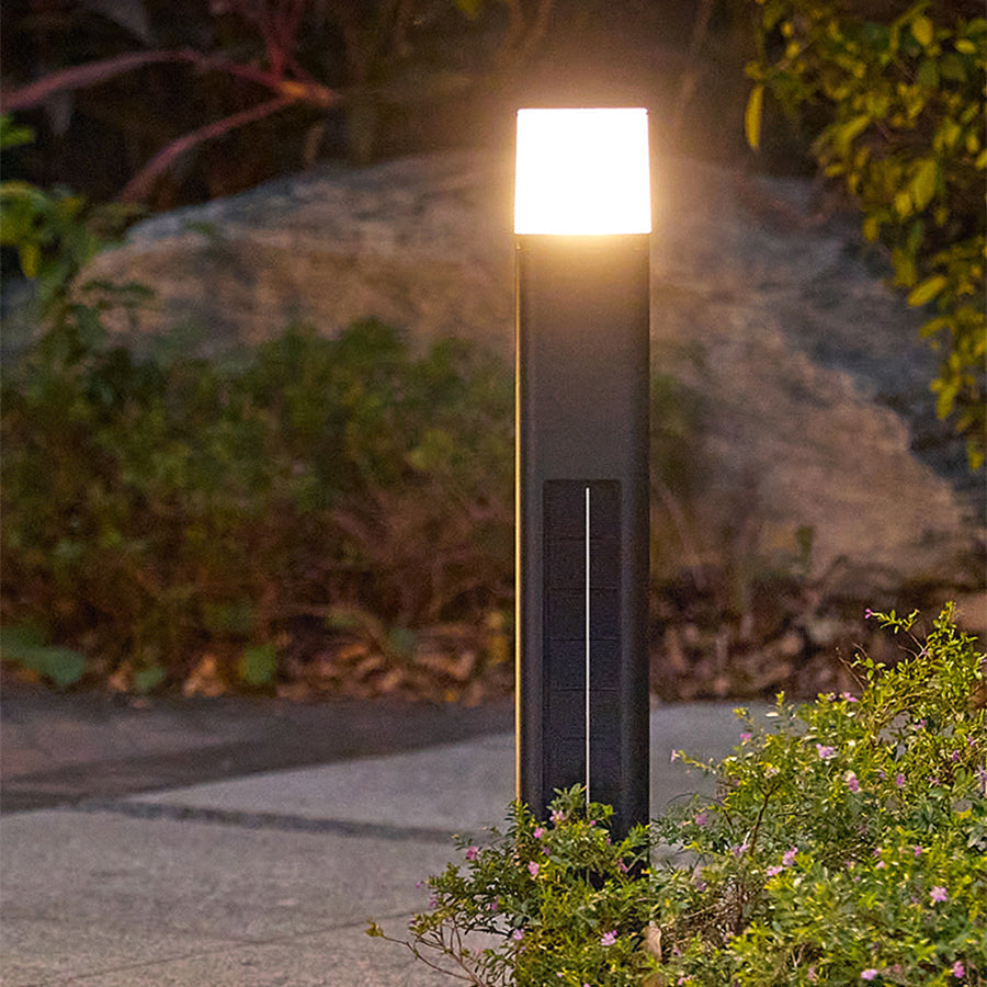 Seaan Solar Torchiere Floor Lamp — Motion Sensor, Adjustable Color Temperature