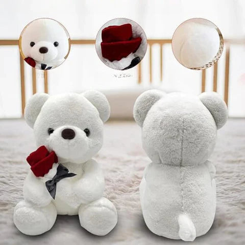 Teddy Rose™️ | חיבוק אהבה 2024 | דובון עם ורד 🌹