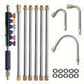 Ensemble de lance télescopique haute pression 4000 PSI pour nettoyage des gouttières, drainage de toit et murs