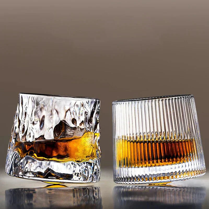Textured Rippled Glass Textured Ripple Effect Whisky Glass – orntli