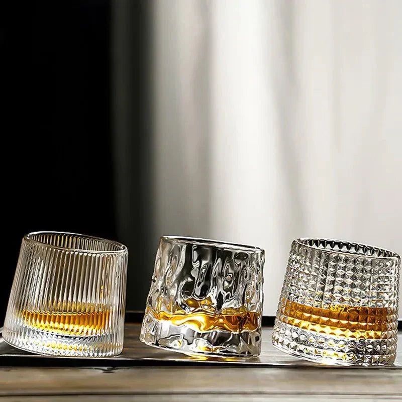 Textured Rippled Glass Textured Ripple Effect Whisky Glass – orntli